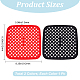 GORGECRAFT 2 Colors Silicone Air Fryer Liners Square Reusable Baking Mat Set Non-Stick Rubber Mat Basket Pad for Parchment Paper Replacement Air Fryer Baking Steaming Cooking AJEW-GF0006-33-2