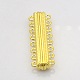 Oval 8 Strands Alloy Magnetic Clasps PALLOY-N0095-03G-1