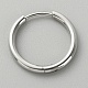 Серьги-кольца Huggie Hoop из хирургической нержавеющей стали 316l для девушек и женщин EJEW-TAC0011-11C-P-1