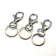 Iron Lobster Clasp Keychain HJEW-H019-P-1