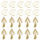 SUNNYCLUE 1 Box 20Pcs 2 Styles Real 18K Gold Plated Pendants Brass Leaf Charms Leaf Filigree Charm Dangles Jewelry Accessories for Women DIY Earring Necklace Bracelet Making Crafts KK-SC0002-73-1