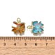 Латунные микро проложить кубического циркония подвески KK-Q043-02G-3