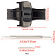 GORGECRAFT 22mm Deployment Clasp Stainless Steel Push Button Butterfly Watch Band Buckle for Leather Watch Band Strap DIY-GF0002-05A-2