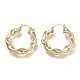 Brass Hoop Earrings EJEW-P264-A13-G-2