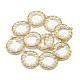 Colgantes de perlas de imitación de plástico abs KK-T032-077G-2