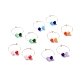 Natural Dyed Malaysia Jade Bead Hoop Earrings for Girl Women EJEW-JE04632-01-1