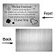 Rectangle 201 Stainless Steel Custom Blank Thermal Transfer Wallet Card DIY-WH0252-011-4
