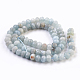 Chapelets de perles en aigue-marine naturelle G-F568-037-A-2