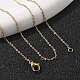 Ионное покрытие (ip) 304 нержавеющая сталь кабель цепи ожерелья NJEW-P248-01G-2