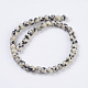 Chapelets de perles en jaspe de dalmation naturelle X-G-G515-4mm-06-2
