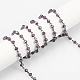 Olycraft handgemachte Perlen Glasketten gemischte Farbketten mit Rotguss Ton Messing Augennadel für Halsketten Armbänder Schmuckherstellung AJEW-OC0001-78-5