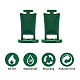 プラスチック温室フック  植物フラワーハンガー  温室ガジェット吊り下げツール  濃い緑  30x20mm FIND-WH0045-26-4