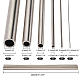Benecreat6pcs6スタイル304ステンレス鋼チューブ  ラウンド  ステンレス鋼色  30x0.05~0.8cm  内径：0.02~0.6のCM  1個/スタイル FIND-BC0002-34-2