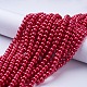 Glass Pearl Beads Strands X-HY-8D-B70-4