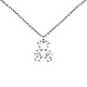 Медведь жемчужные бусы кулон ожерелье для девочек женщин NJEW-BB44415-B-1