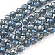 Chapelets de perles en verre électroplaqué EGLA-L018-A-FR03-1