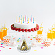 Nbeads 6pcs 2 couleurs boîte à gâteaux en plastique CON-NB0002-21-5