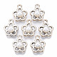 Colgantes de perlas de imitación de plástico abs OACR-R248-001LG-1