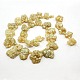 Electroplate Natural Raw Rough Gemstone Citrine Beads Strands G-L111-16A-2