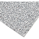 グリッターレジンホットフィックスラインストーン（裏面接着剤）  ラインストーントリミング  マスクと衣装のアクセサリー  長方形  銀  39.5x23.5x0.3cm DIY-WH0166-23B-6