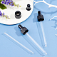 SUPERFINDINGS 24pcs Glass Droppers 100ml Straight Tip Glass Droppers with Rubber Bulb and Screw Cap for Glass Essential Oils Dropper Bottles MRMJ-FH0001-04G-4