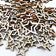 Unfinished Wood Star Shape Discs Slices WOCR-PW0001-026C-4
