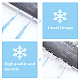 CHGCRAFT 20Pcs Snowflake Bookmark with Tassel Metal Bookmark Christmas Boxed Snowflake Bookmark for Bookworm Gift Book Lovers Student AJEW-WH0300-04-6