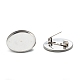 304 Stainless Steel Brooch Findings STAS-G250-04P-E-3