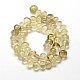 Citron naturel brins de pierres précieuses pépites de quartz de perles G-J337-38-2