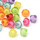 Faceted Transparent Bicone Acrylic Beads TACR-Q011-12mm-M-1
