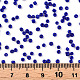 ガラスシードビーズ  不透明な色の種  DIYジュエリー作成用の小さなクラフトビーズ  ラウンド  ブルー  2mm  穴：1mm  約30000個/ポンド SEED-A010-2mm-48-3