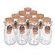 Benecreat10パック100mlガラス製コルク蓋付きジャー  タグとストリングスホームパーティーキャンディープディングスナック用のガラス牛乳瓶型の瓶は、収納装飾を支持します CON-BC0005-48-1