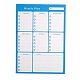 Calendario settimanale a secco magnetico per frigorifero AJEW-E043-07B-2