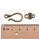 Tibetan Style Hook and Eye Clasps MLF1278Y-NF-3