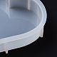 ハートDIY装飾シリコンモールド  レジン型  UVレジン用  エポキシ樹脂ジュエリー作り  ホワイト  220x210x50.5mm DIY-Z019-02-4