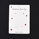 Rectangle Strawberry Earring Display Cards CDIS-P007-K01-2