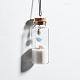 Chgcraft 12pcs 30ml frascos de vidrio transparente botellas tapones de corcho con 30pcs tornillos de ojo DIY-CA0001-16-5