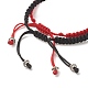 Набор браслетов из плетеных бусин из нейлонового шнура толщиной 6 мм BJEW-JB07193-7
