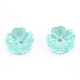 Tapas de abalorios de perlas de imitación de resina X-RESI-N036-02A-4
