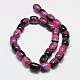 Dyed Natural Agate Column Bead Strands G-M258-08E-2