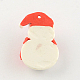 Pendentifs en argile polymère à neige de Noël à la main X-CLAY-R060-45-2