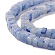 Natürlichen blauen Aventurin Perlen Stränge G-K326-03B-4