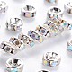 Brass Grade A Rhinestone Spacer Beads RSB035NF-02-1