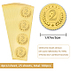 Самоклеящиеся наклейки с тиснением золотой фольгой DIY-WH0211-116-2