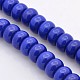 Imitation Lapis Lazuli Dyed Synthetic Turquoise Rondelle Beads Strands TURQ-E016-03-10x6mm-2