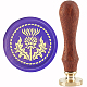 CRASPIRE Thistle Wax Seal Stamp Vintage Sealing Wax Stamps 30mm Removable Brass Head with Wood Handle for Wedding Invitations Envelopes Halloween Christmas Thanksgiving Gift Packing AJEW-WH0184-0456-1