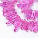 Natural Crackle Quartz Crystal Dyed Beads Strands G-I345-03A-3