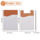 CHGCRAFT 8Pcs 4 Style Sublimation Imitation Leather Phone Card Holder AJEW-CA0003-83-2