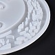 ハロウィーンのテーマ diy ムーン魔女ディスプレイ装飾シリコーン金型  レジン型  紫外線樹脂とエポキシ樹脂のクラフト製造用  ホワイト  167x145x6mm  内径：130x156mm DIY-G058-E01-5