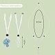 Fabricación de collar de bolsa de macramé de cordón de nailon trenzado ajustable NJEW-SW00019-01-2